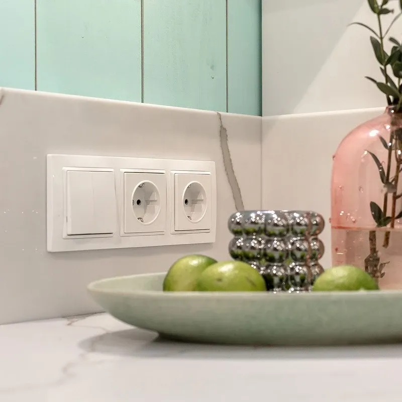 Перекрестный выключатель двухклавишный (белый) Werkel - Фото 10