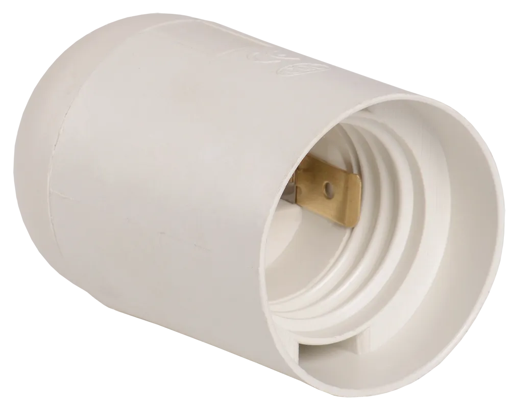 Патрон подвесной Ппл27-04-К02 пластик Е27 белый (50шт) (стикер на изделии) IEK EPP10-04-01-K01