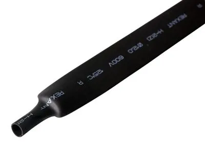 Трубка термоусаживаемая ТУТ нг 12,0/6,0мм, черная, упаковка 50 шт. по 1м REXANT - Фото 2