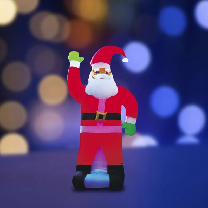 3D фигура надувная "Дед Мороз", размер 600 см, компрессор 160 Вт с адаптером 12В, IP65  NEON-NIGHT 511-151