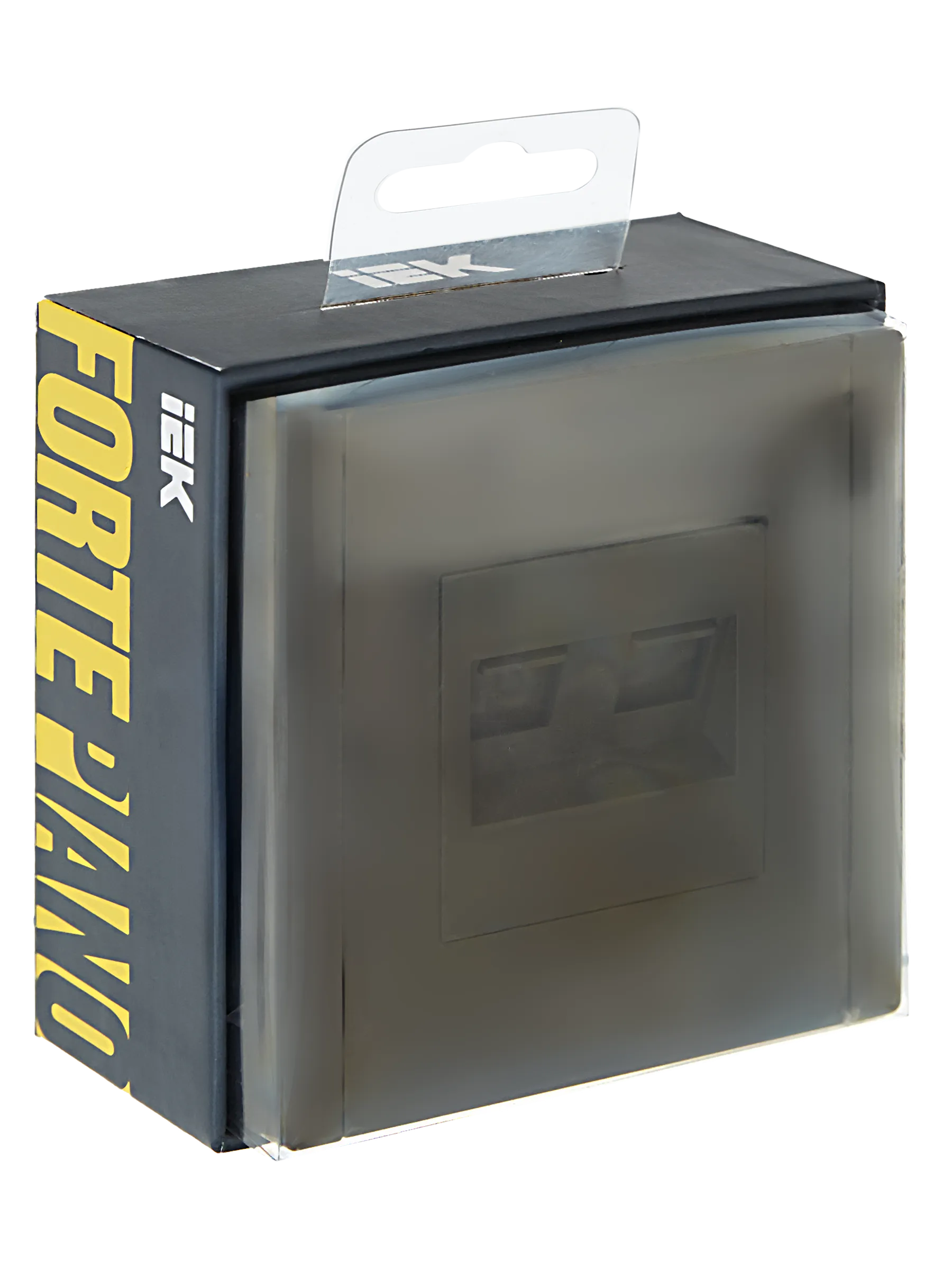 FORTE&PIANO Розетка двойная RJ11+RJ45 кат.5E FP335 серый IEK - Фото 2