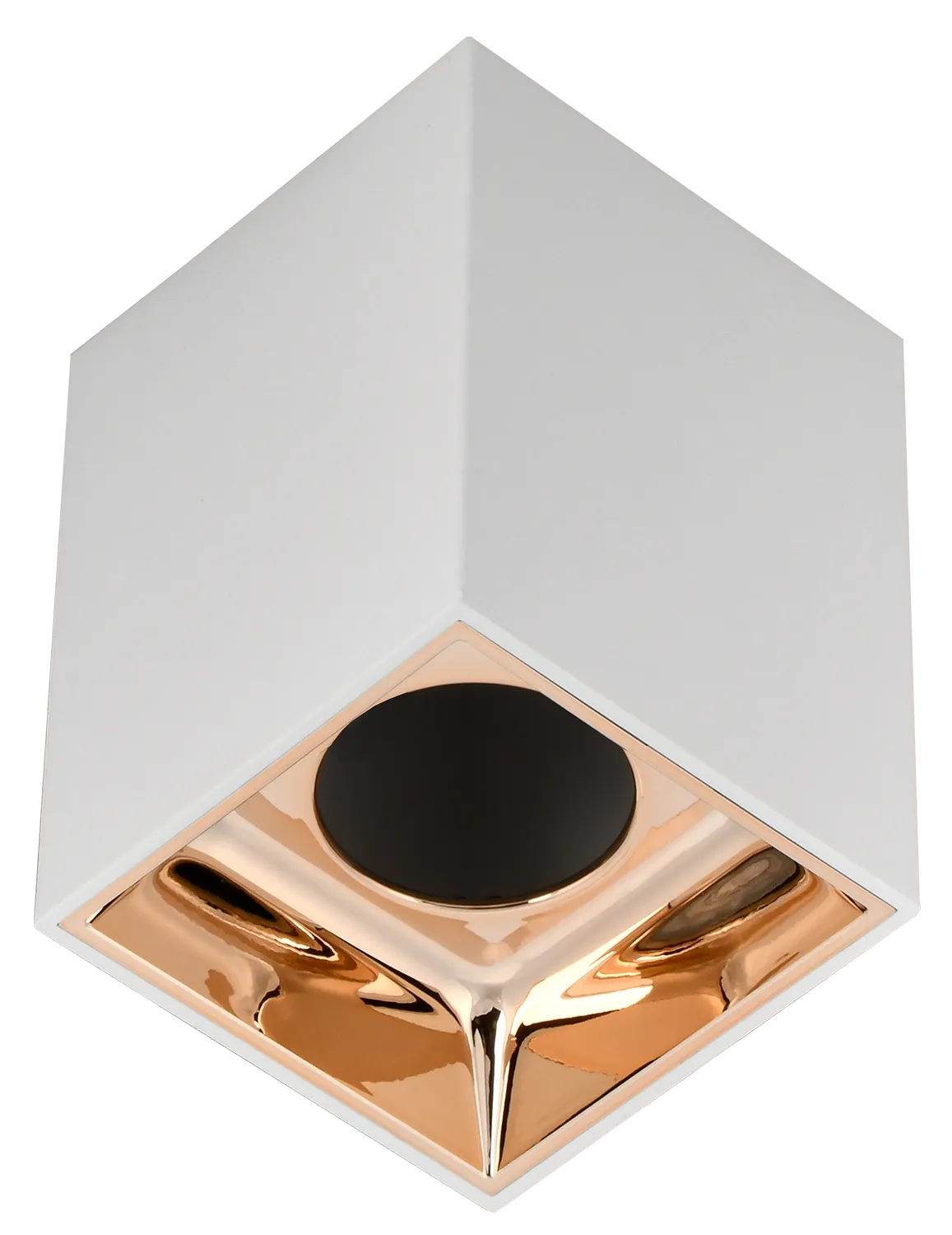 LIGHTING Светильник 4112 накладной потолочный под лампу GU10 белый/золото пластик IEK LT-UPB0-4112-GU10-1-K22