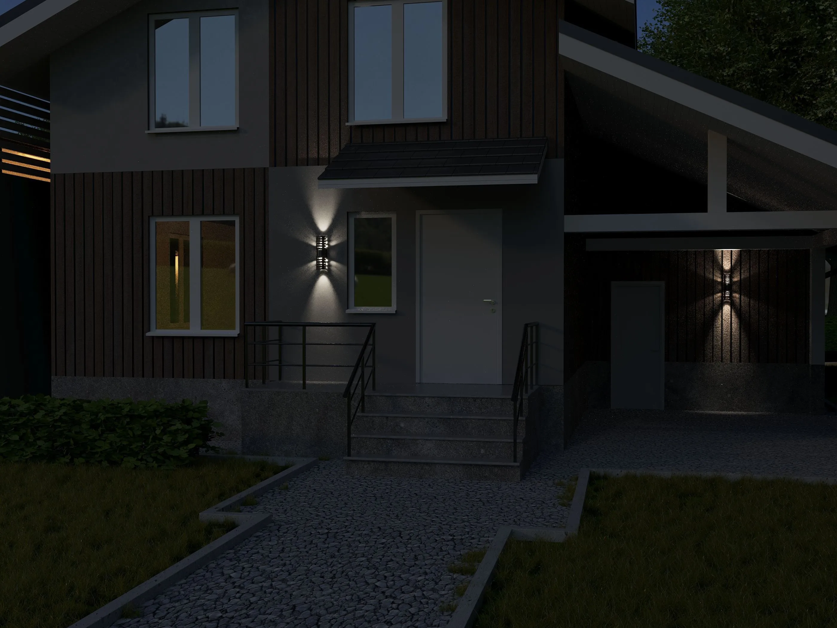 LIGHTING Светильник уличный светодиодный 5102 настенный 10Вт 4000К IP54 серый IEK - Фото 4