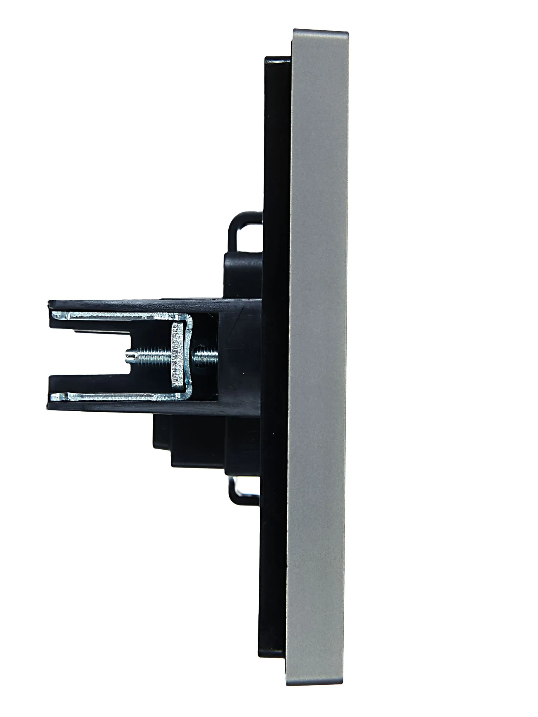 FORTE&PIANO Розетка 1-местная без заземления без защитных шторок винтовое крепление 10А FP518 сталь IEK - Фото 4