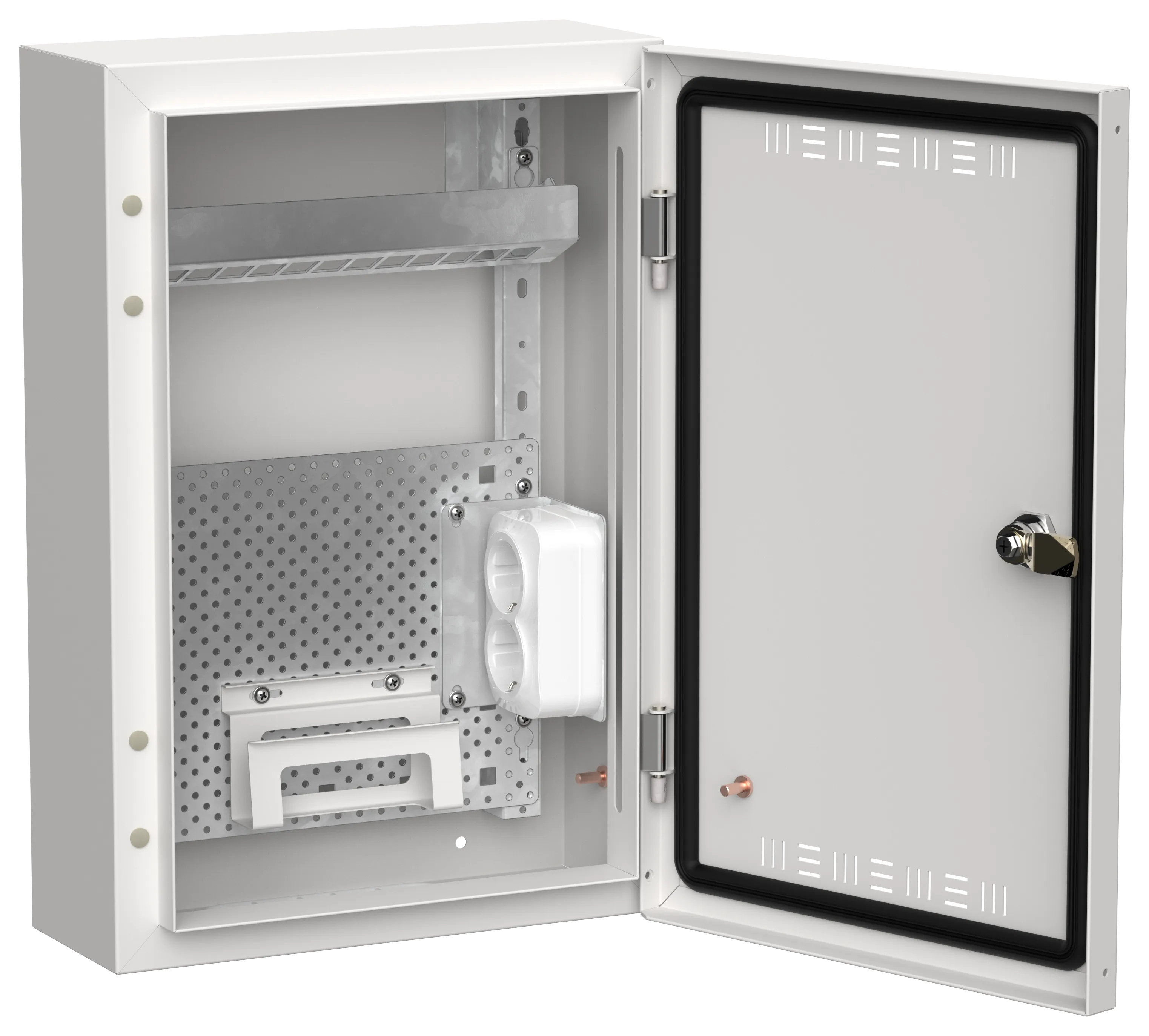 TITAN 5 Корпус мультимедиа ЩРн-24 (1х24) 460х310х140мм IP30 белый IEK TI5-51-N-024-30