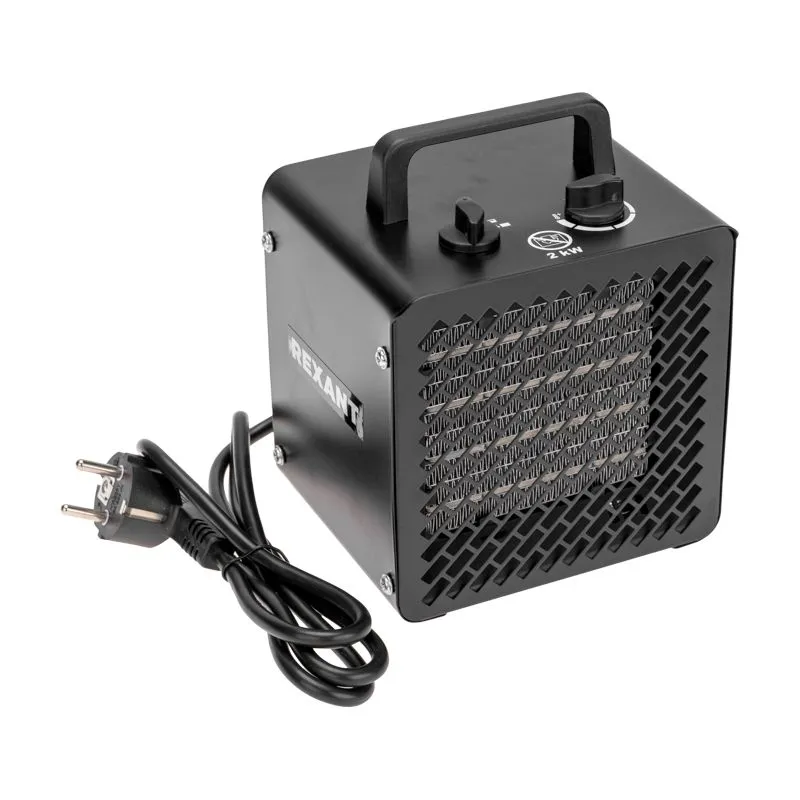 Пушка тепловая, квадратная, PTC, 2кВт REXANT - Фото 2