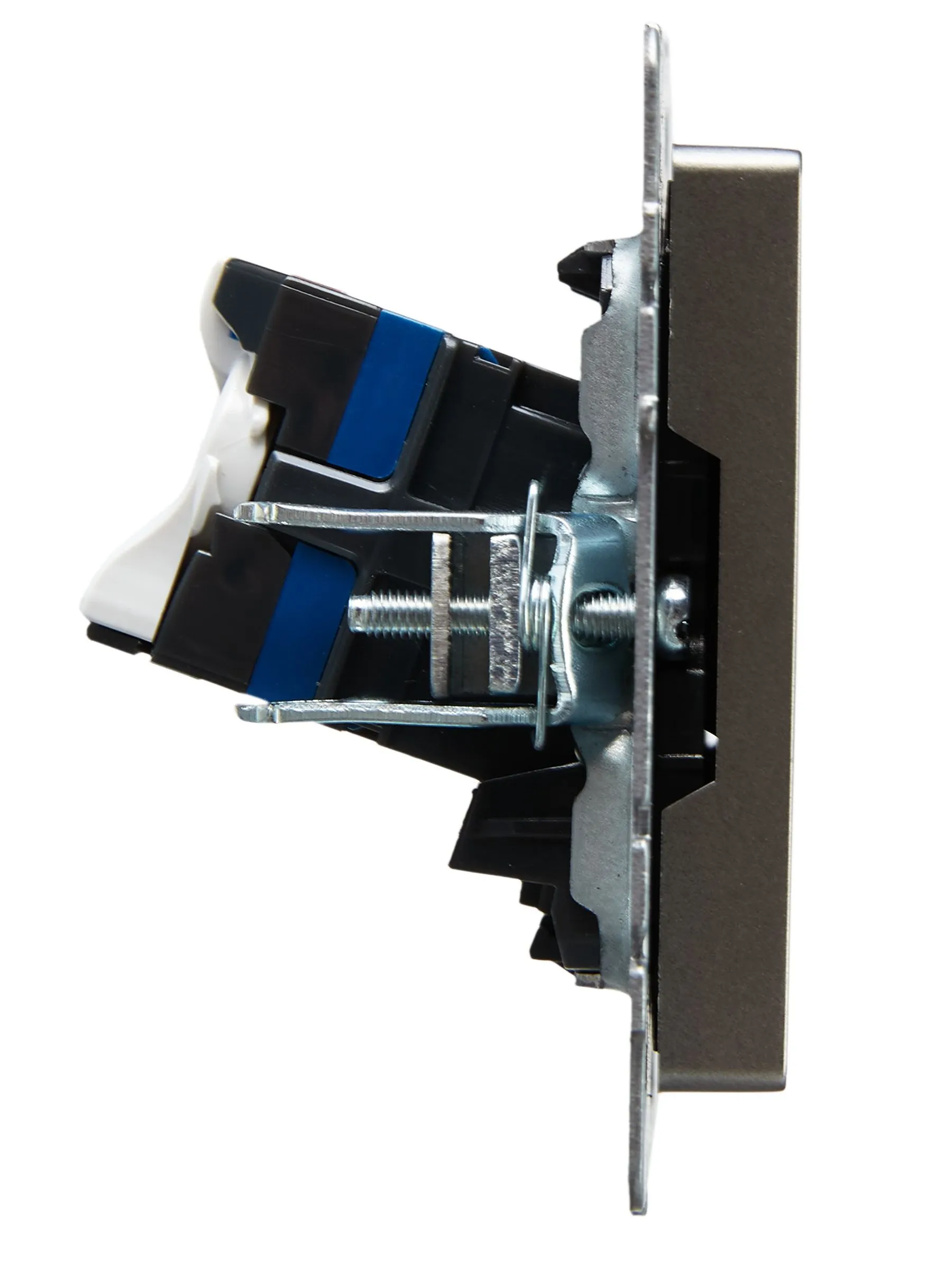 BRITE Розетка компьютерная двойная RJ45 кат.6 РК11-2-БрС сталь IEK - Фото 5