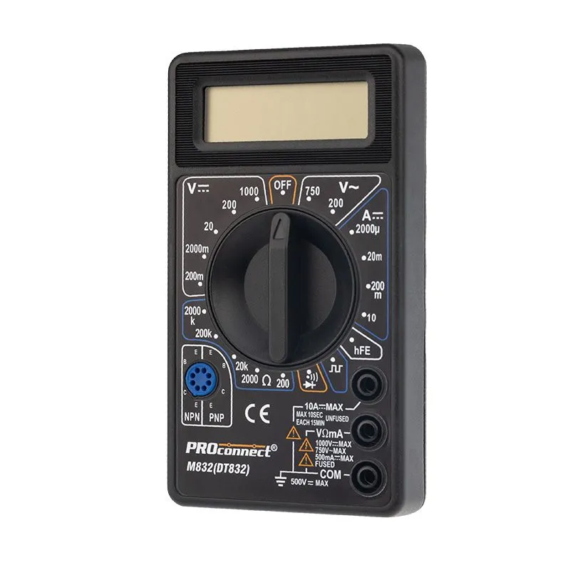 Портативный мультиметр M832 (DT832) PROconnect - Фото 2