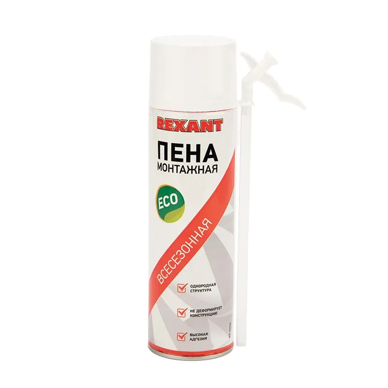 Пена монтажная всесезонная с трубочкой 40 л eco REXANT