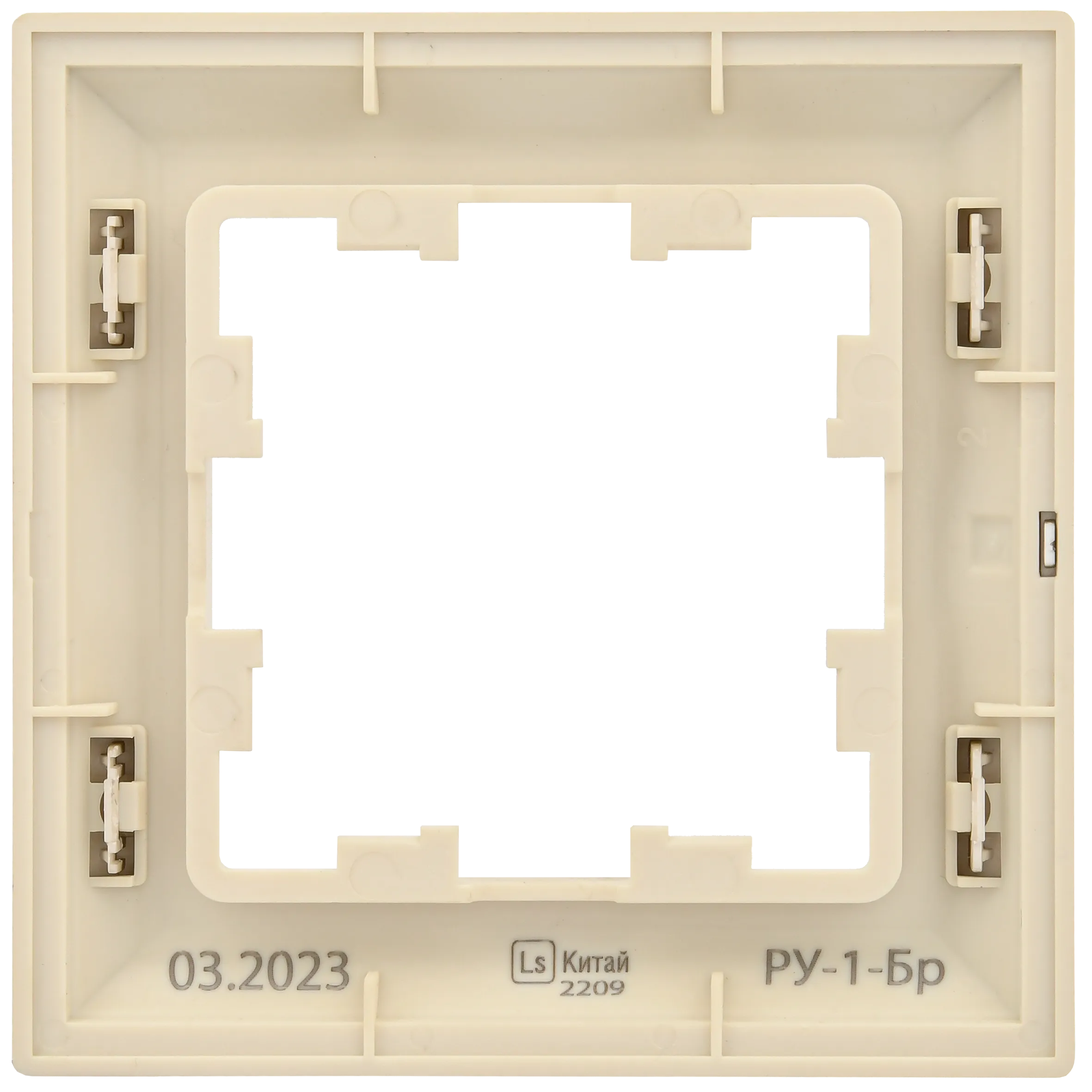 BRITE Рамка 1-местная РУ-1-Бр бежевый/шампань IEK - Фото 5