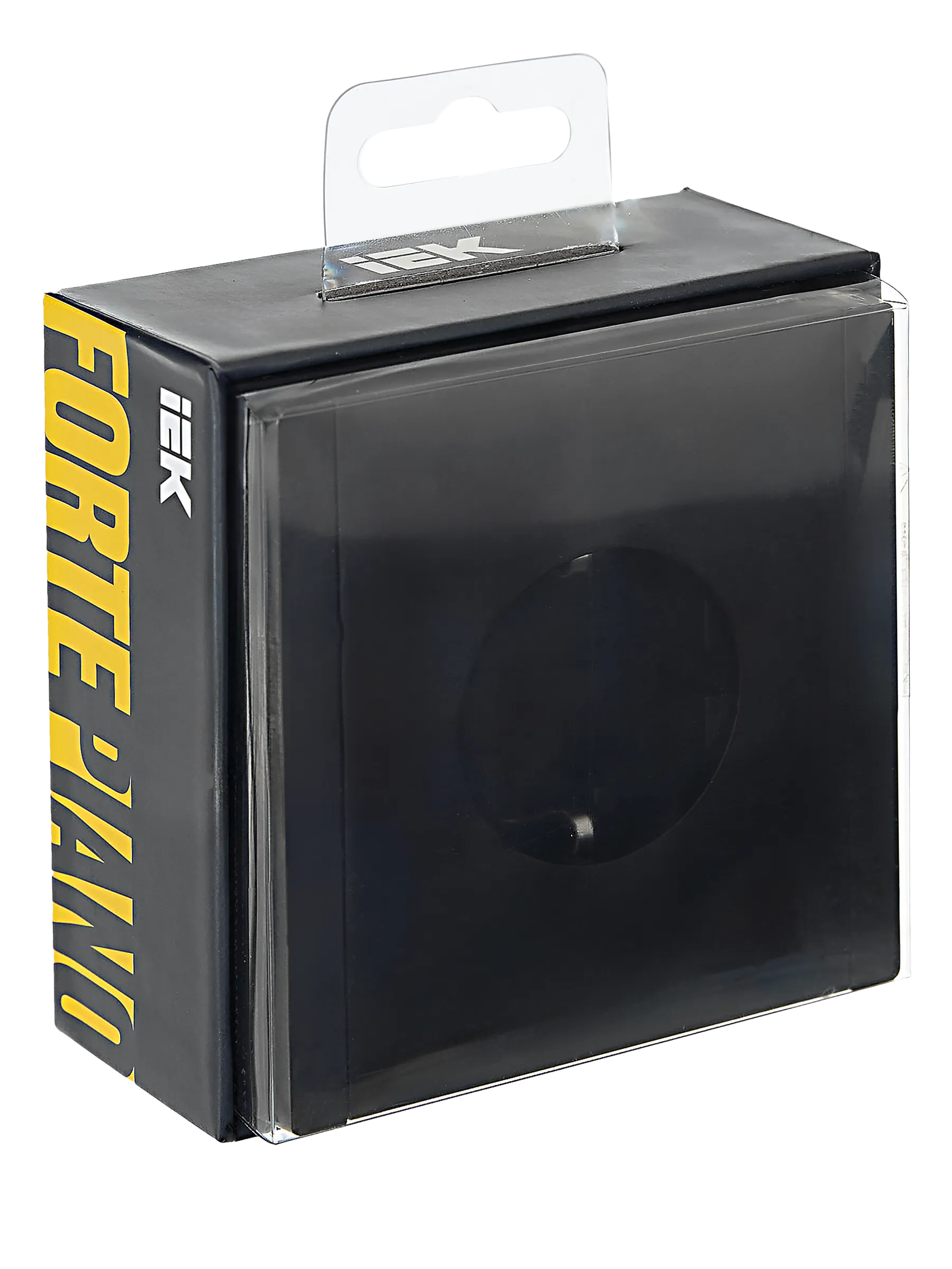 FORTE&PIANO Розетка 1-местная с заземлением с защитными шторками винтовое крепление 16А FP115 черный IEK - Фото 2