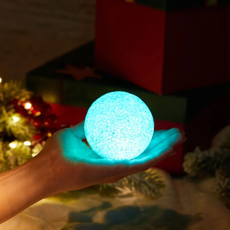 Фигура светодиодная Снежок, RGB, 8 см - Фото 3