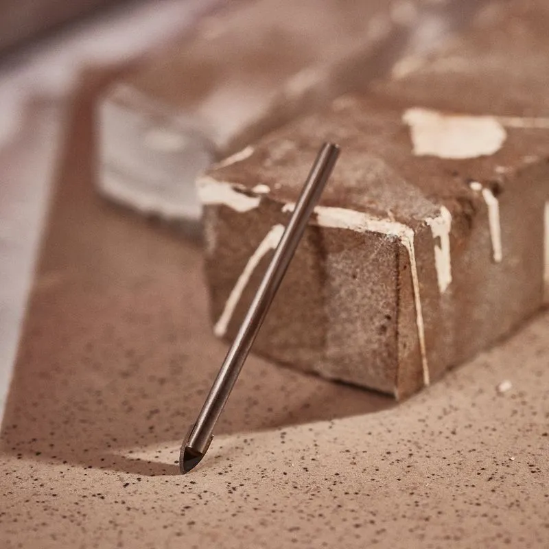 Сверло по стеклу и керамике 4 мм, 2 грани, цилиндр. хвостовик Kranz - Фото 2