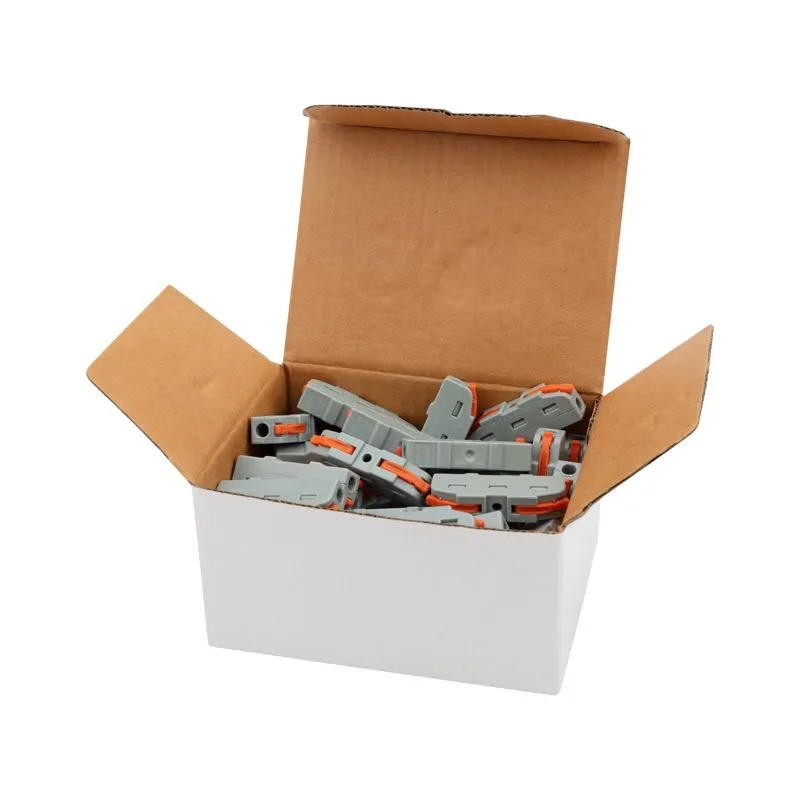 Клемма СМК 222-421 проходная 1 полюс (0,08-4 мм²), серая (50 шт./уп.) REXANT - Фото 2