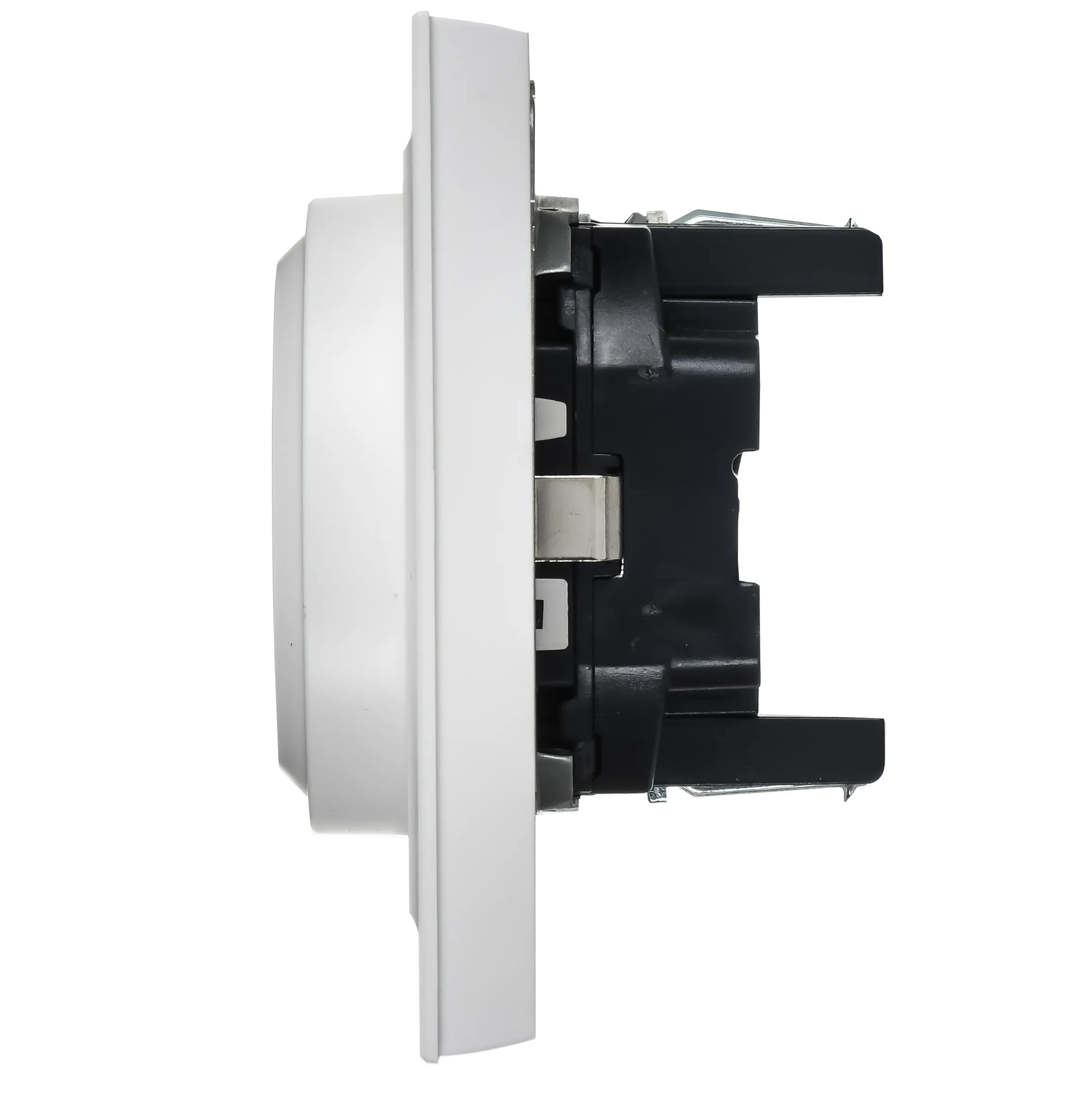 BRITE Розетка 2-местная с заземлением без защитных шторок 16А в сборе РС12-3-БрАБ арктический белый IEK - Фото 6