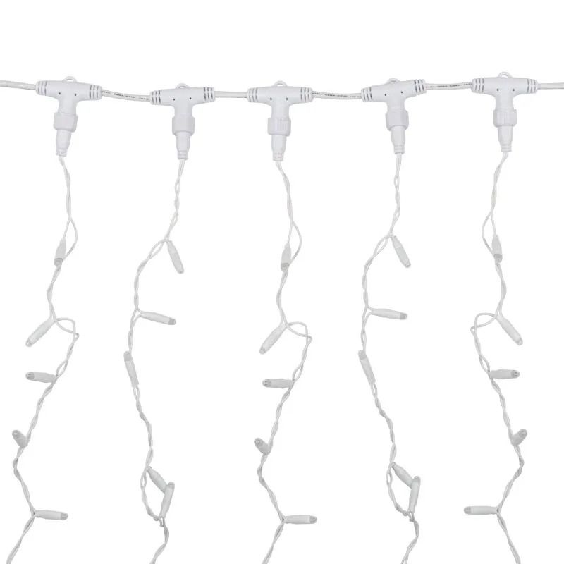 Гирлянда светодиодная Занавес 2х3м 600 LED ТЕПЛЫЙ БЕЛЫЙ белый ПВХ IP65 постоянное свечение 230В нужен блок 303-500-1 NEON-NIGHT - Фото 4