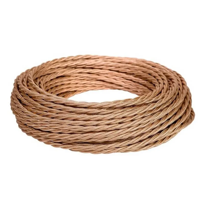 Провод монтажный витой ПВХ 2х1,5мм, цвет - бежевый перламутр (бухта 10м), ТМ "МЕЗОНИНЪ" GE70111-29