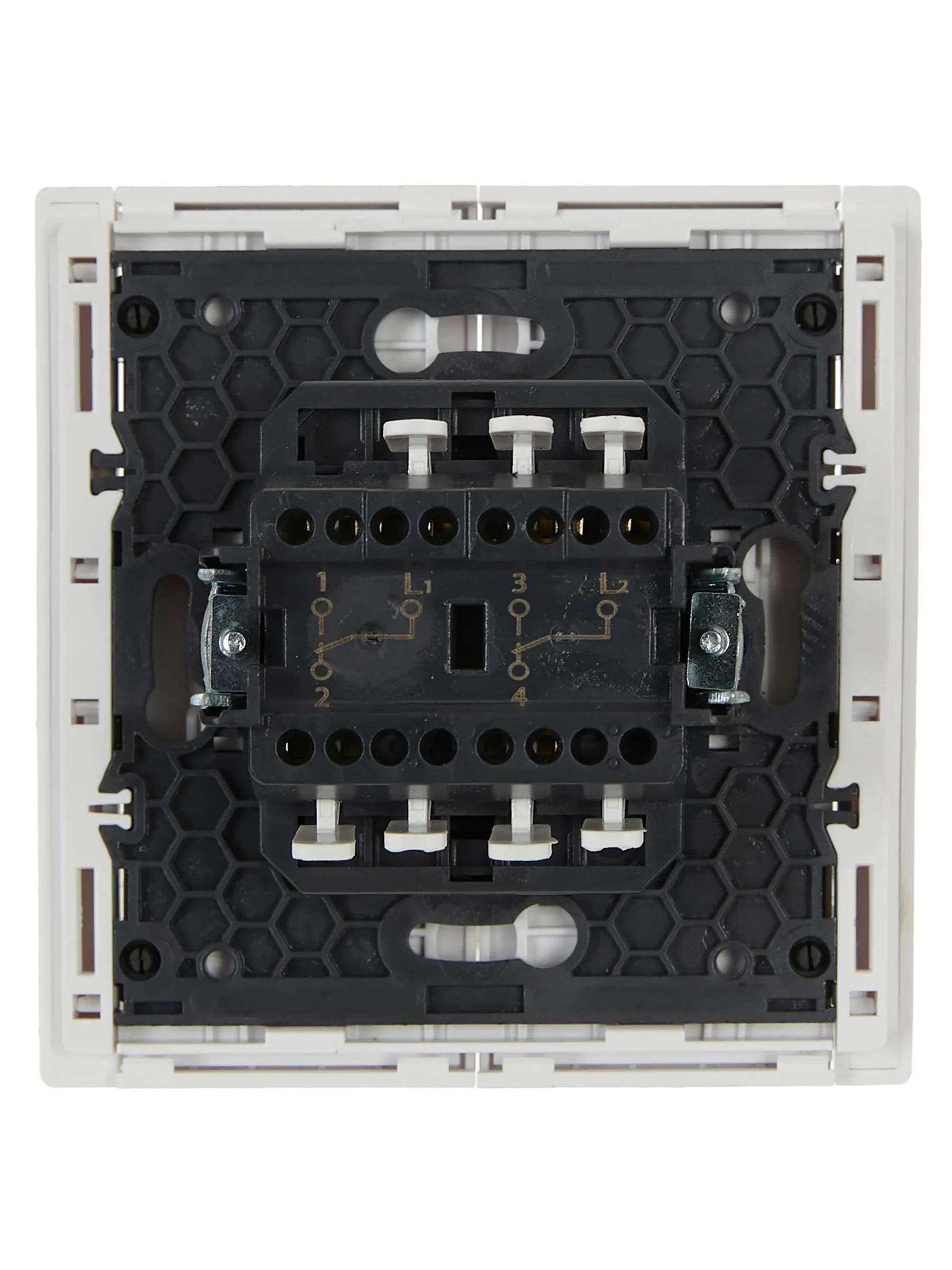 FORTE&PIANO Выключатель 2-клавишный проходной 10А FP207 белый IEK - Фото 4