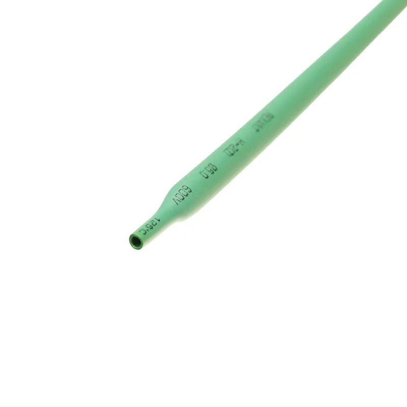 Трубка термоусаживаемая ТУТ нг 5,0/2,5мм, зеленая, упаковка 50 шт. по 1м REXANT - Фото 2