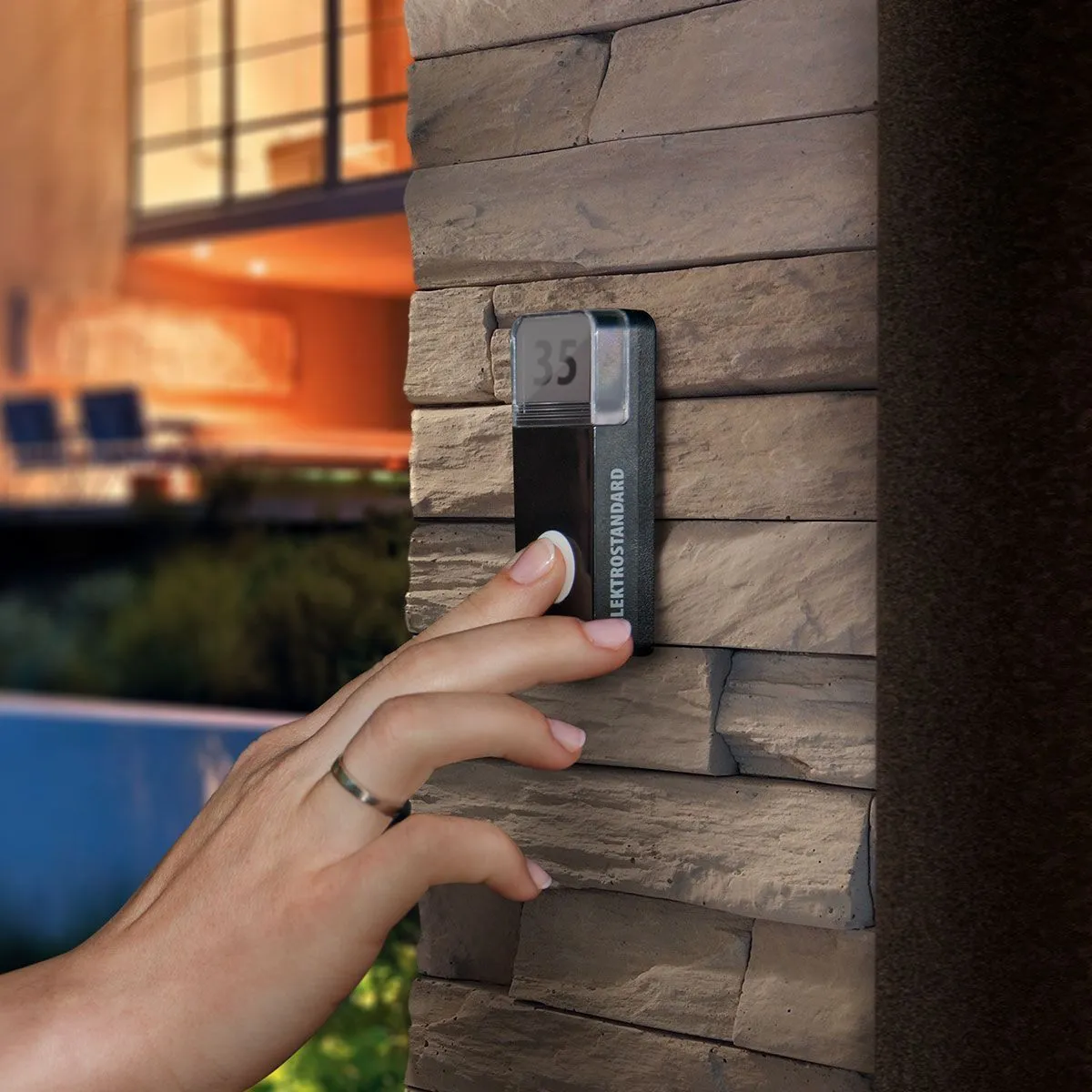 Звонок беспроводной 36M IP44 DBQ12M AC клетка Elektrostandard - Фото 3