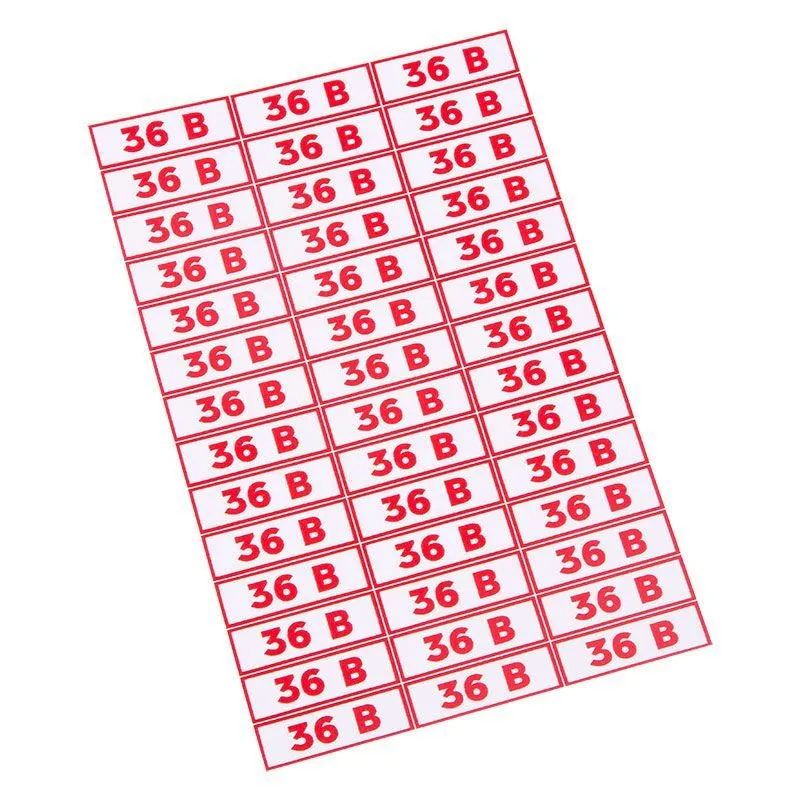 Наклейка знак электробезопасности " 36 В"10*30 мм Rexant ( 42 шт на листе) 56-0009