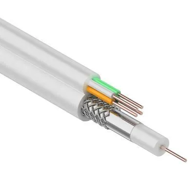 Кабель ККСВ-В+4х0,5 мм, 100 м, белый, REXANT 01-4021