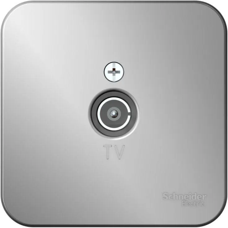 Розетка телевизионная TV ОП Blanca коннектор с изолир. пластиной алюм. SE BLNTA000013