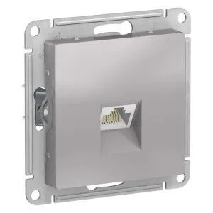 Розетка компьютерная AtlasDesign RJ45 кат.6A механизм алюм. SE ATN000386 1324400