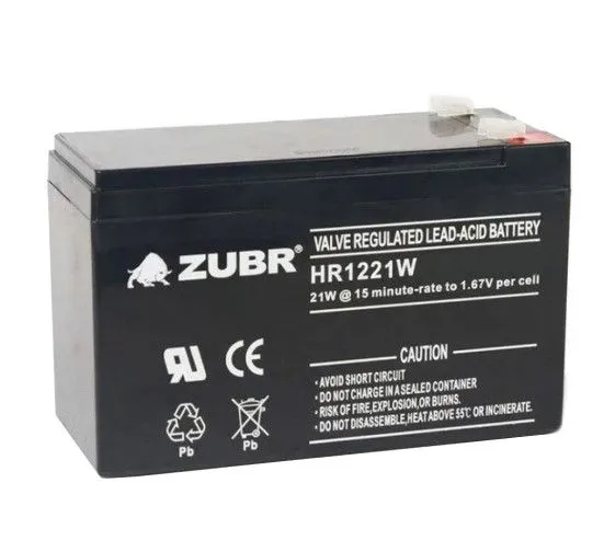 Аккумуляторная батарея ZUBR HR 12-5 Ah для стабильной работы систем