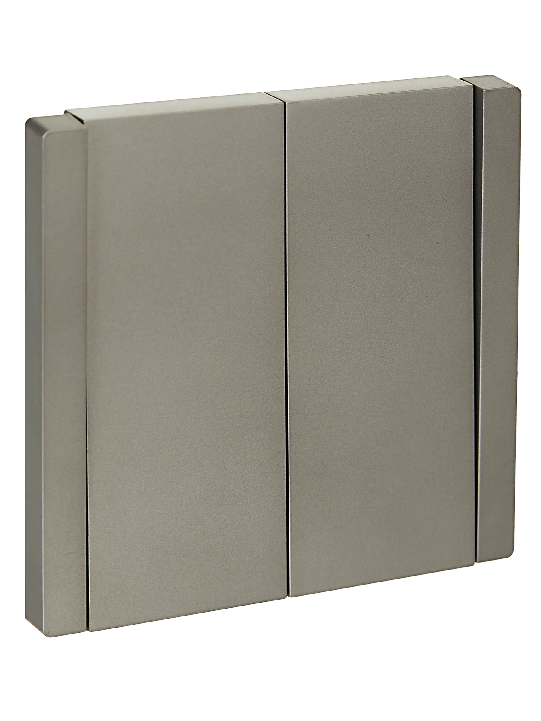 FORTE&PIANO Выключатель 2-клавишный 10А FP505 сталь IEK 