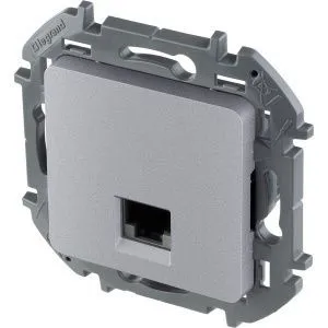 INSPIRIA Розетка компьютерная RJ45 категория 6 UTP алюминий 673832