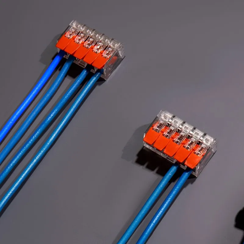 Универсальная компактная клемма СМК 221-415, 5-прoводная до 4,0 мм² (блистер 10 шт./уп.) REXANT - Фото 2