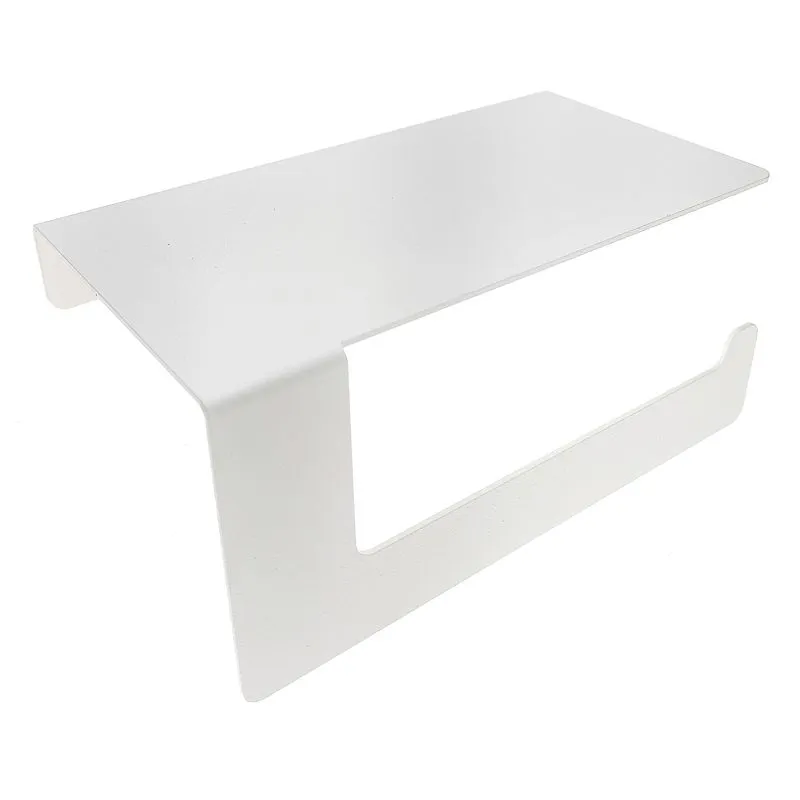 Держатель для туалетной бумаги с полкой хранения, белый REXANT - Фото 3