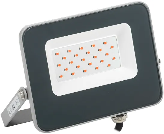 Прожектор светодиодный СДО 07-20R red IP65 серый IEK LPDO7R-01-20-K03