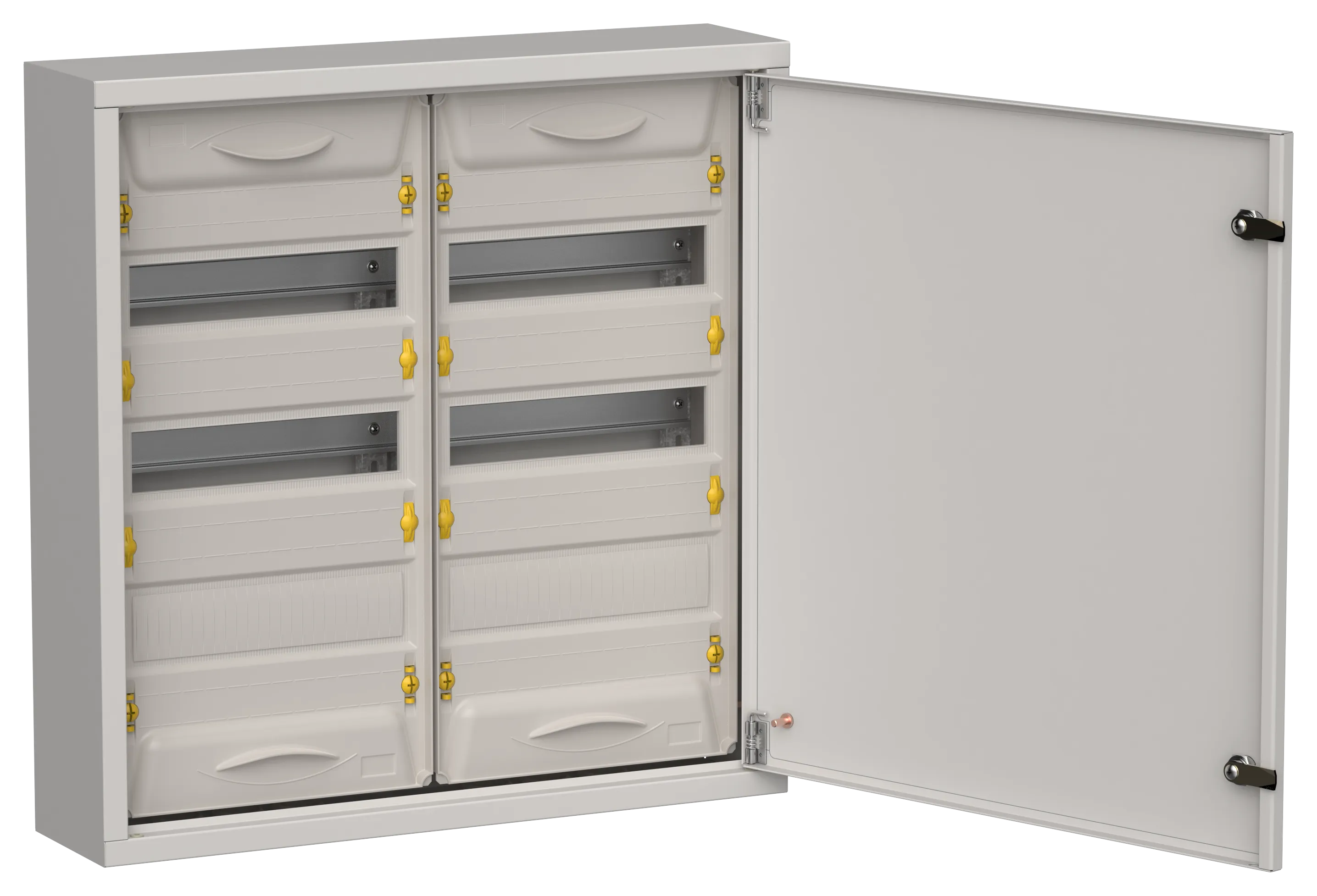 TITAN 5 Корпус металлический ЩРн-72 (2х36) 585х570х140мм IP31 серый (одна дверь) IEK TI5-50-N-2X036-31-7035