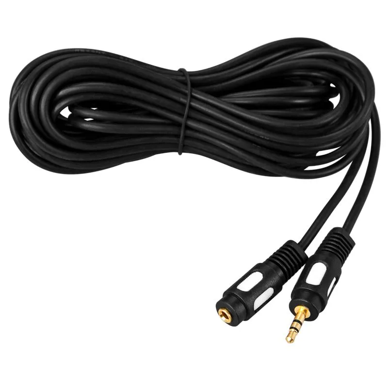 Шнур Стерео 3,5мм гнездо - Стерео 3,5мм штекер, 1,5м, Gold REXANT - Фото 3