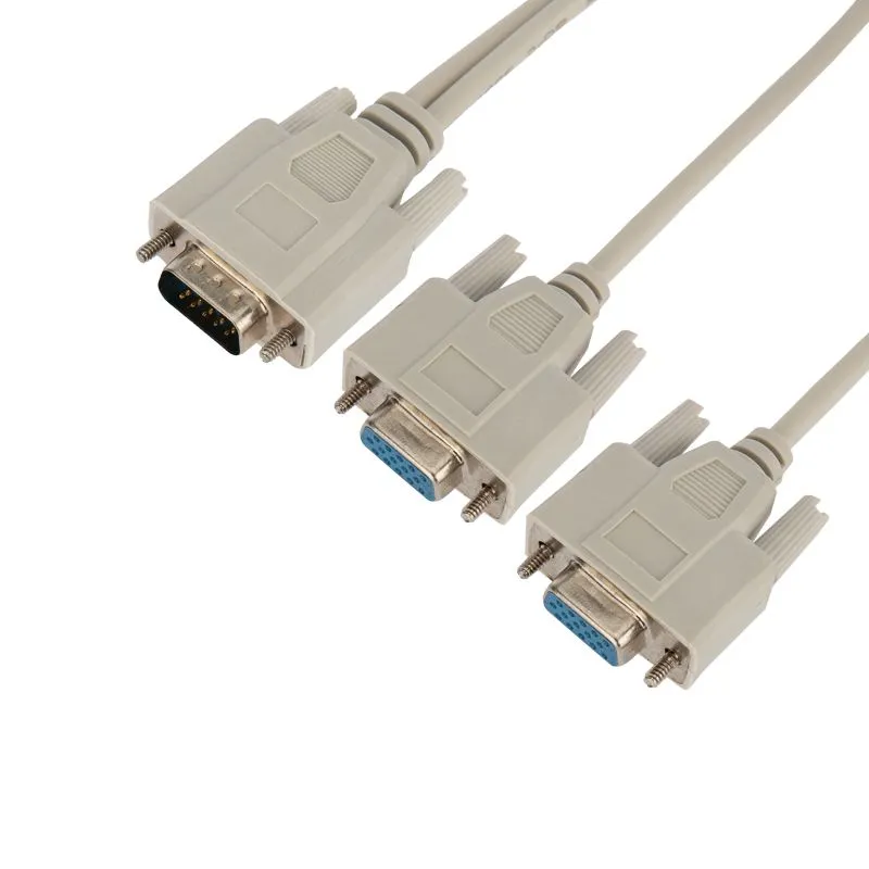 Переходник штекер VGA - 2 гнезда VGA, провод REXANT - Фото 4