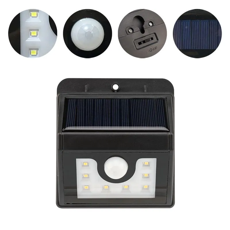 Светильник настенный 4500К, со встроенным аккумулятором, солнечной панелью, датчиками движения и освещенности LAMPER - Фото 3