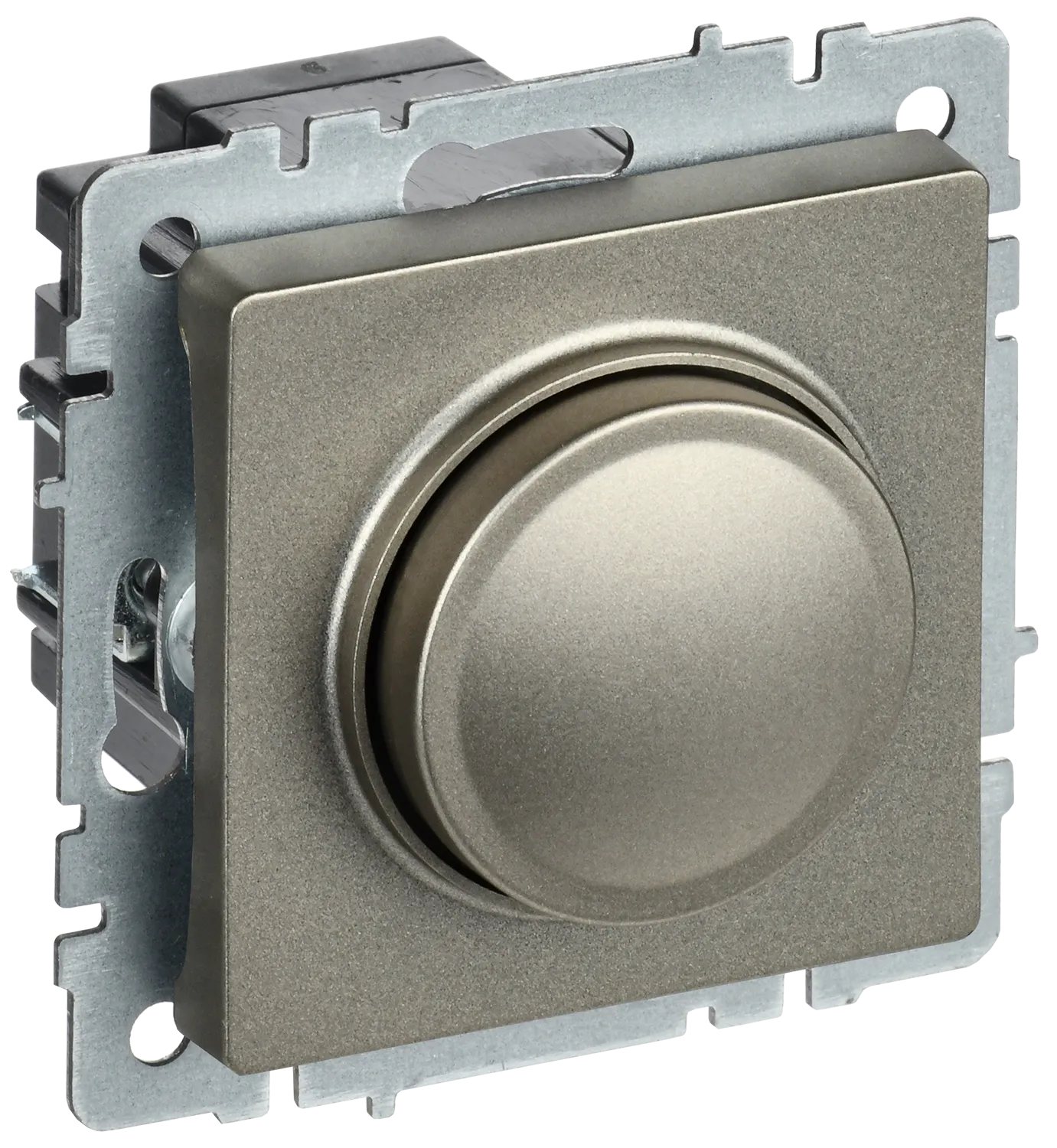 BRITE Светорегулятор поворотно-нажимной 600Вт СС10-1-0-БрШ шампань IEK