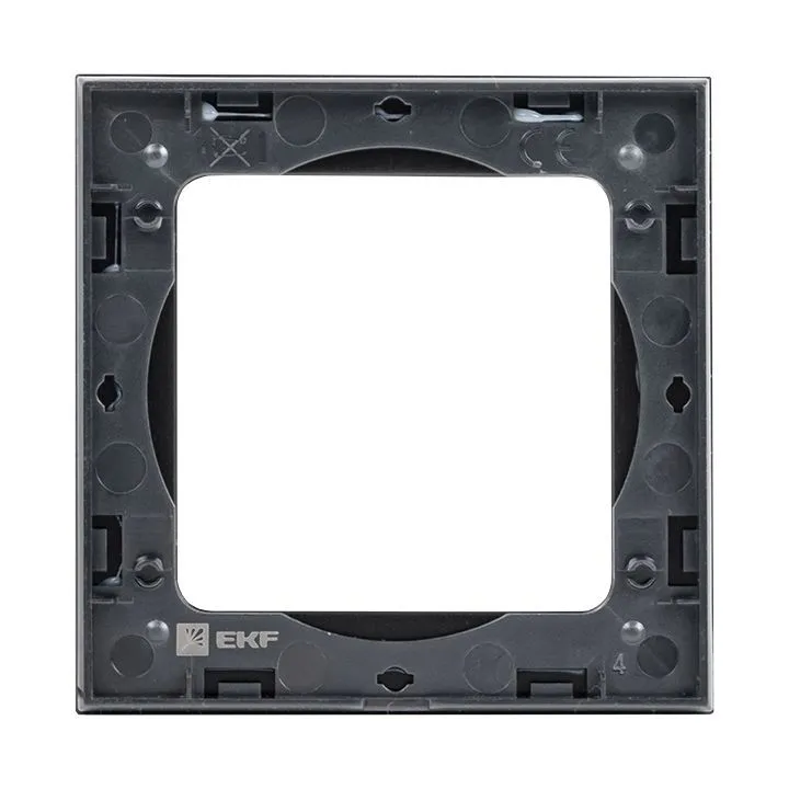 Стокгольм Рамка 1-местная металлическая черная EKF - Фото 3