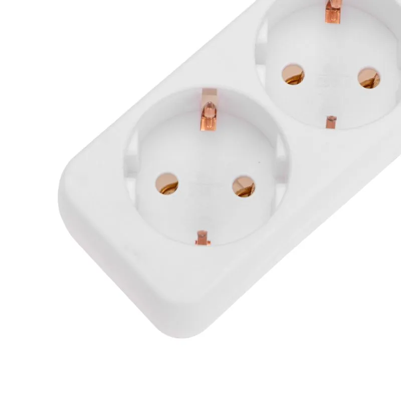 Удлинитель 3 гнезда, 3м, 3х0,75мм², с/з, белый  PROconnect - Фото 5