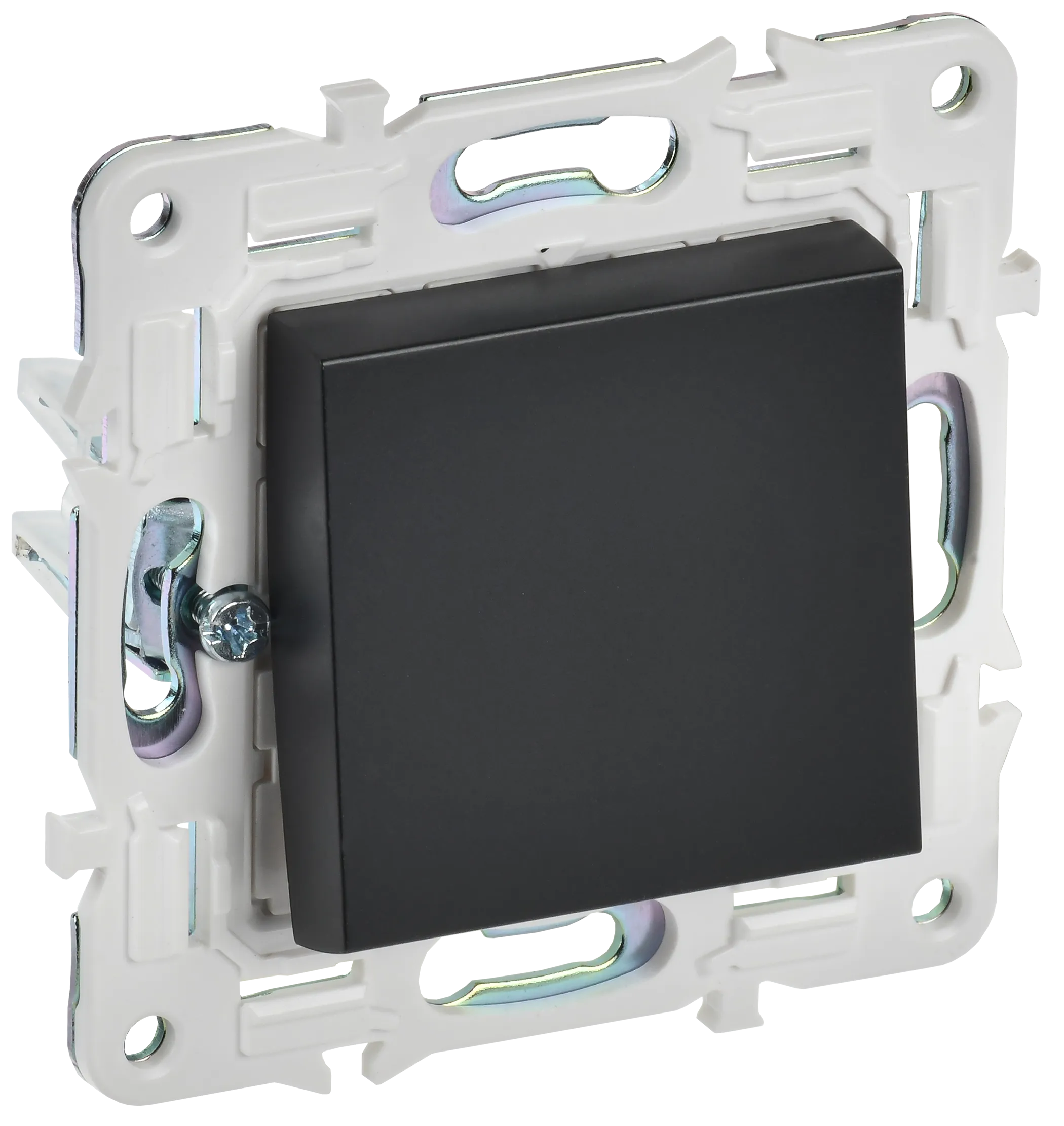 SKANDY Выключатель 1-клавишный кнопочный 10А SK-V14Bl черный IEK