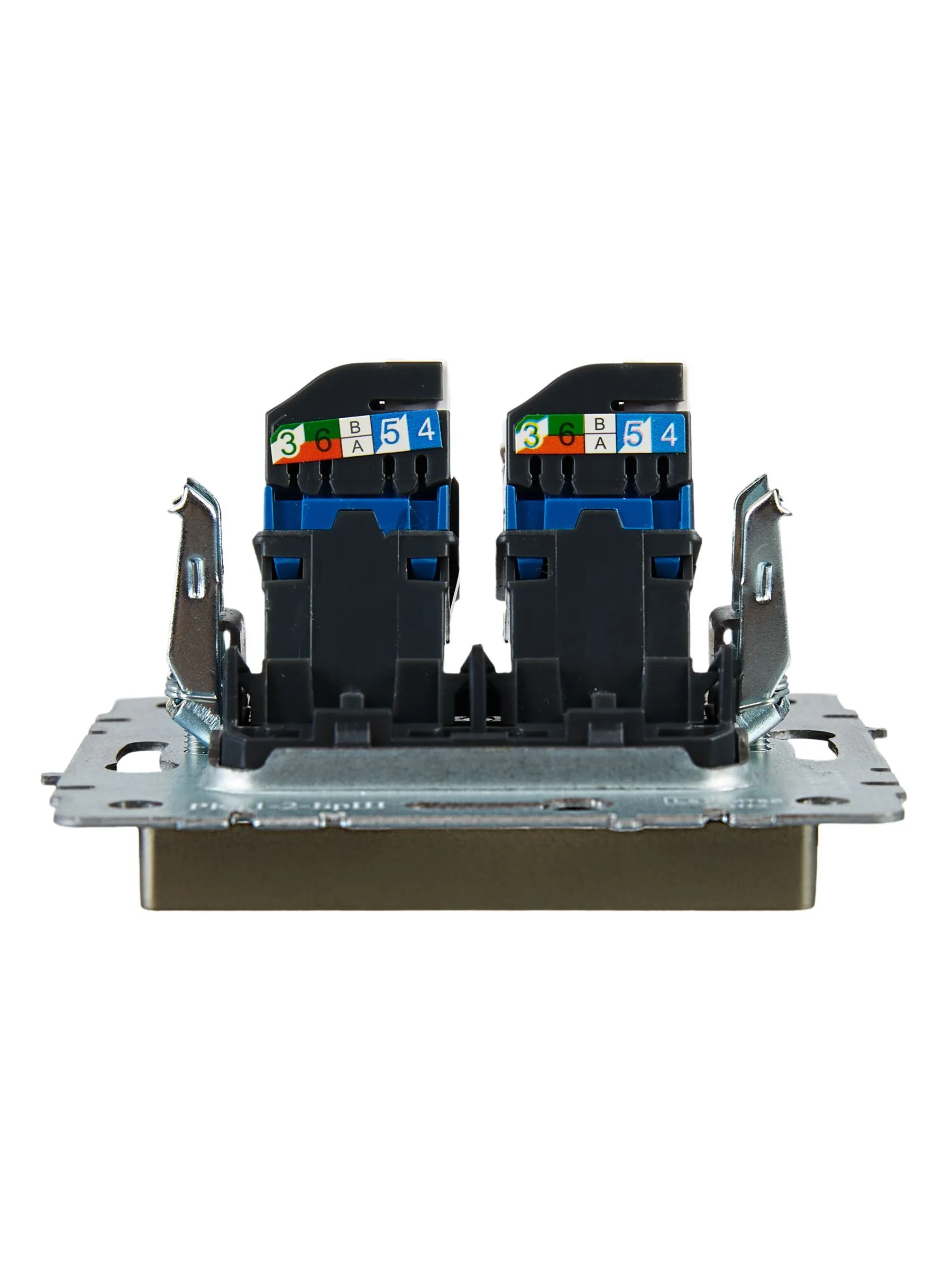 BRITE Розетка компьютерная двойная RJ45 кат.6 РК11-2-БрШ шампань IEK - Фото 5