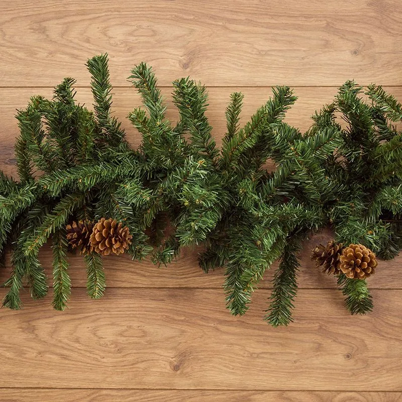 Гирлянда еловая с шишками 2,7м, диаметр 36см, ПВХ NEON-NIGHT