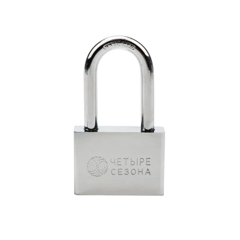 Замок навесной серия «Сталь» 60 мм длинная дужка ЧЕТЫРЕ СЕЗОНА - Фото 3