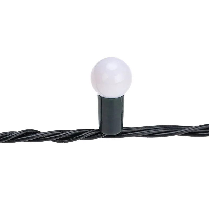 Гирлянда Мультишарики 20м, 200LED, диаметр 15мм, IP44, зеленый провод, свечение мульти (RG/RB), мигание, 230В NEON-NIGHT - Фото 2
