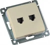 MASTER сл.к. Розетка комп.+тел. (RJ11 + RJ45) РСКТ-440-01