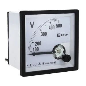VMA-961 аналоговый на панель (96х96) квадратный вырез 300В прямое подкл. EKF PROxima vma-961-300