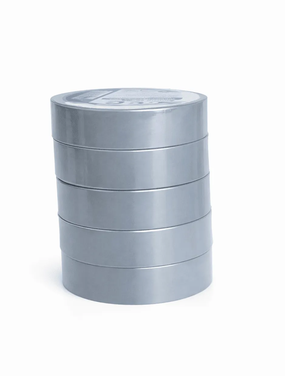 Изолента ПВХ 0,18х19мм, 20м профессиональная серая (5шт/уп) DEKRON - Фото 5