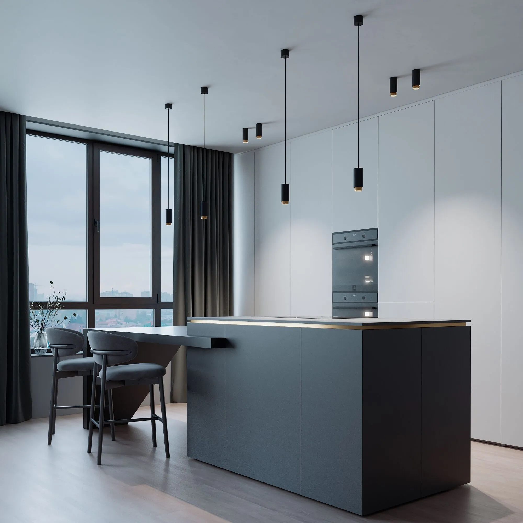 Подвесной светильник Nubis GU10 чёрный/золото Elektrostandard - Фото 4